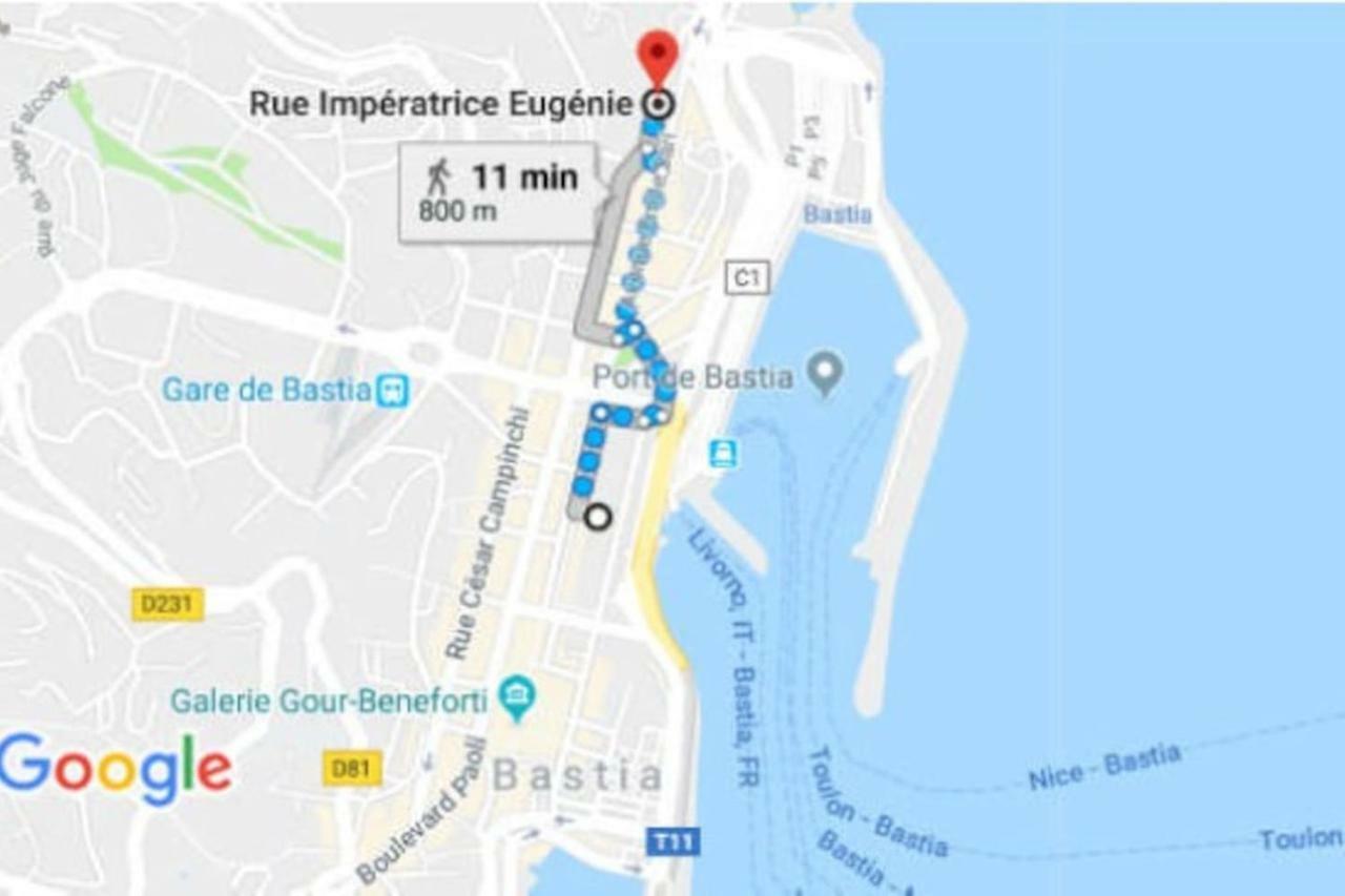 Charmant studio climatisé à 300m du port. Refait à neuf. Bastia  Esterno foto